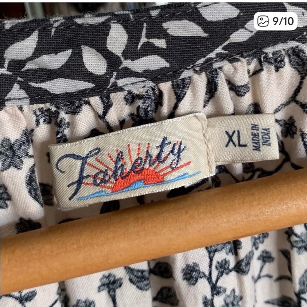 Faherty Phoebe Floral Maxi Dress XL - Picture 8 of 9